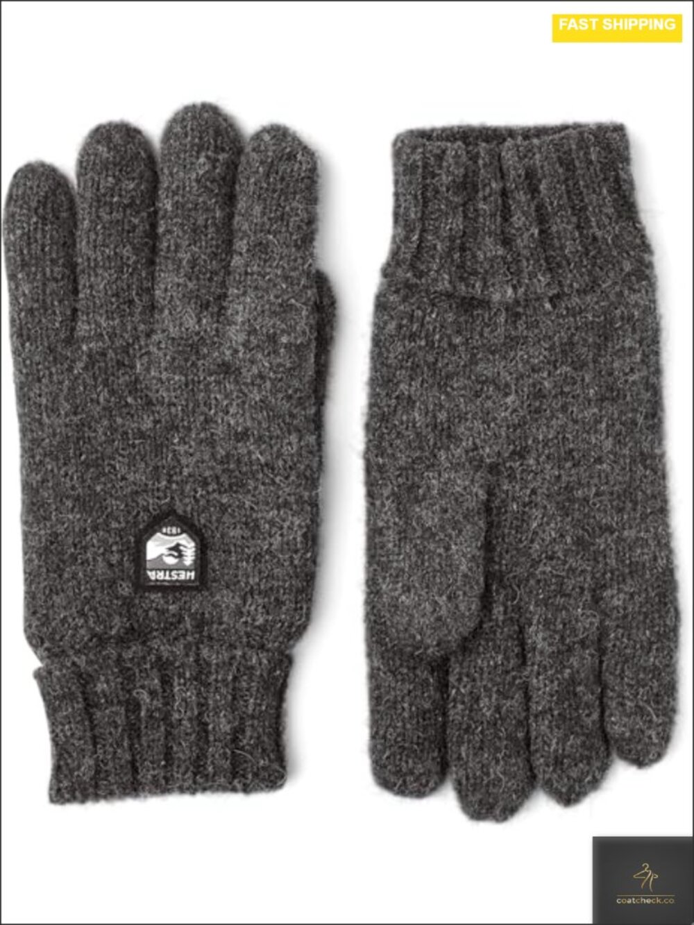 Unisex Wool 5-Finger Gloves Insulated Winter Hiking Outdoor